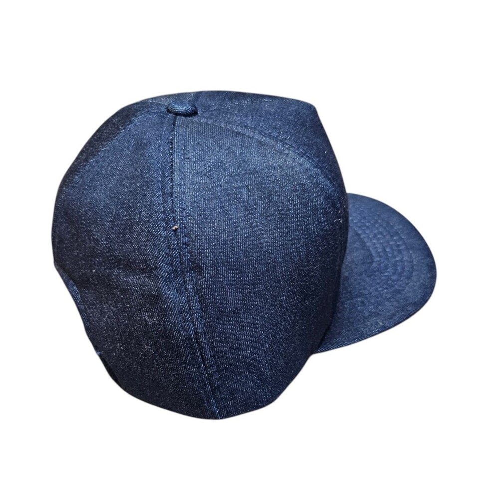 Vintage Ingersoll Rand Denim Snapback Hat Blue 5 Panel Embroidered Patch - Picture 4 of 9